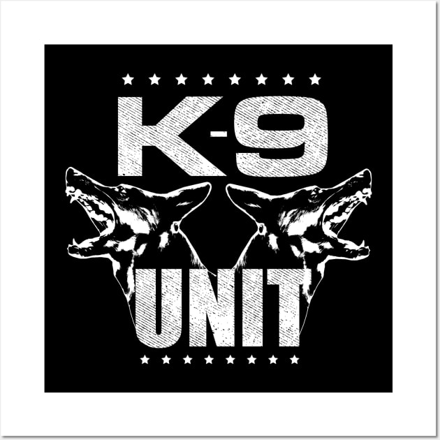 K-9 Unit - Police Unit - German Shepherd Wall Art by Nartissima